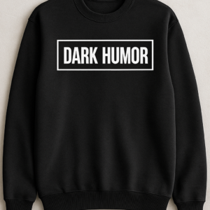 DARK HUMOR — Black Crewneck Sweater